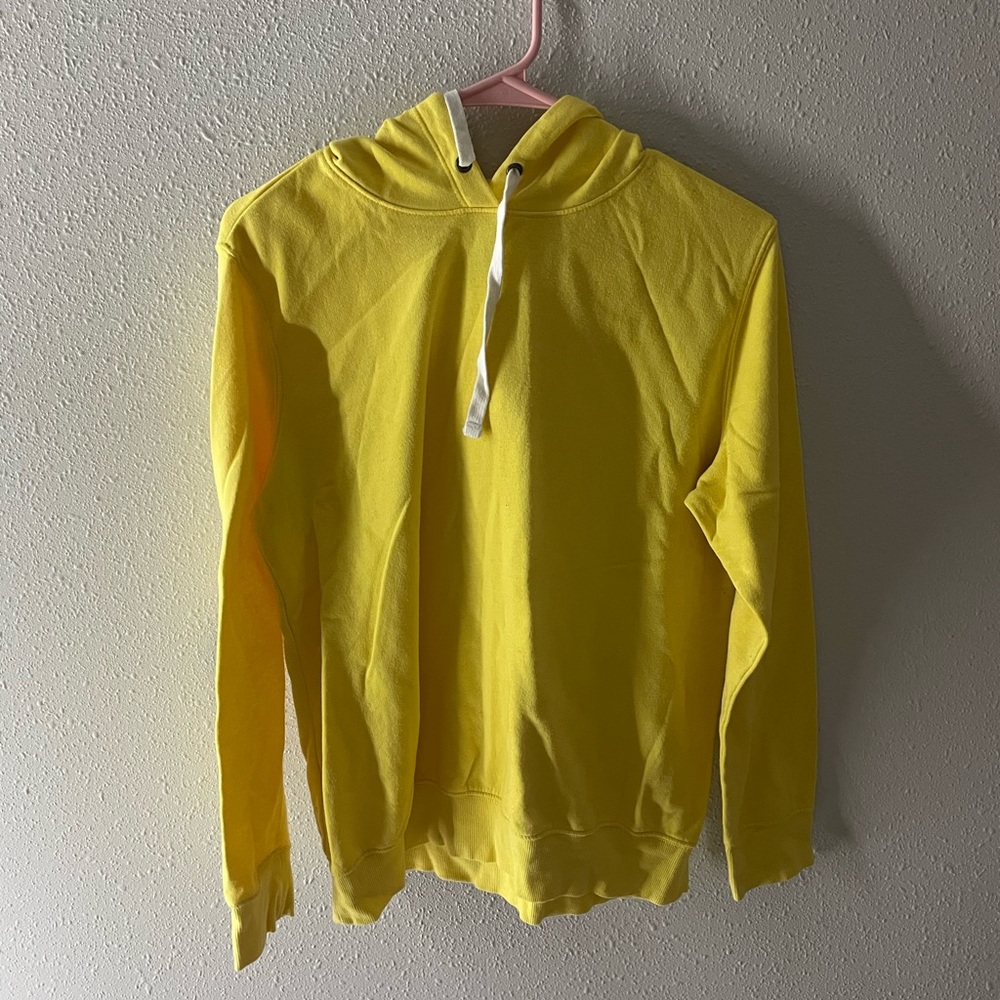 yellow hoodie